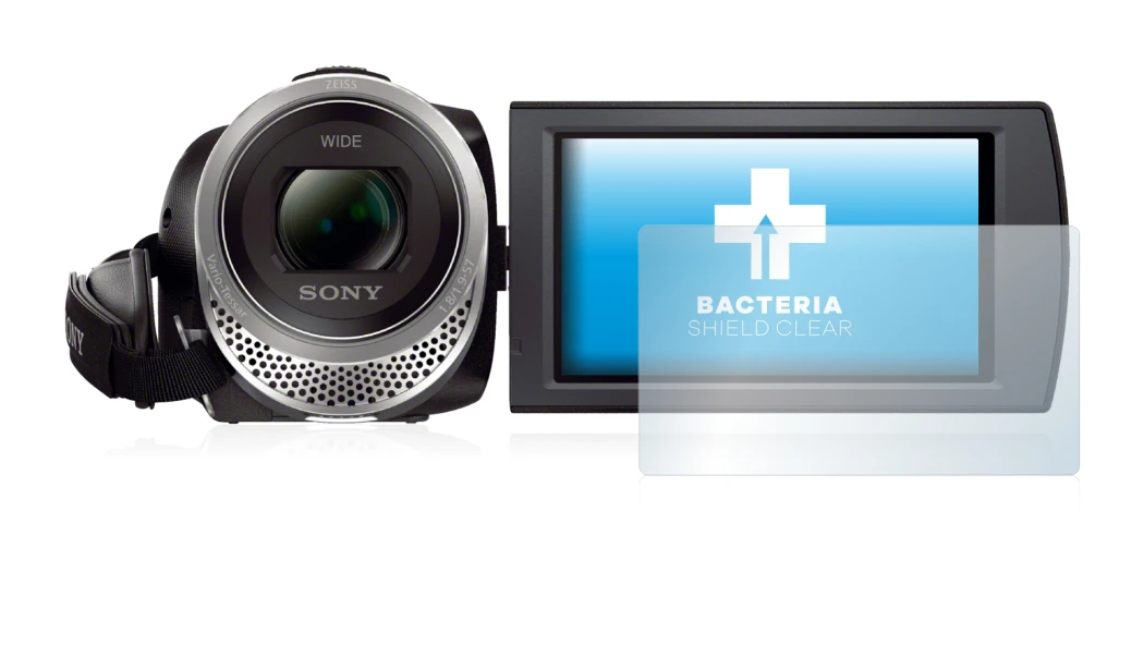 Imagen del dispositivo Sony FDR-AX53 con una amplia variedad de protectores de pantalla.