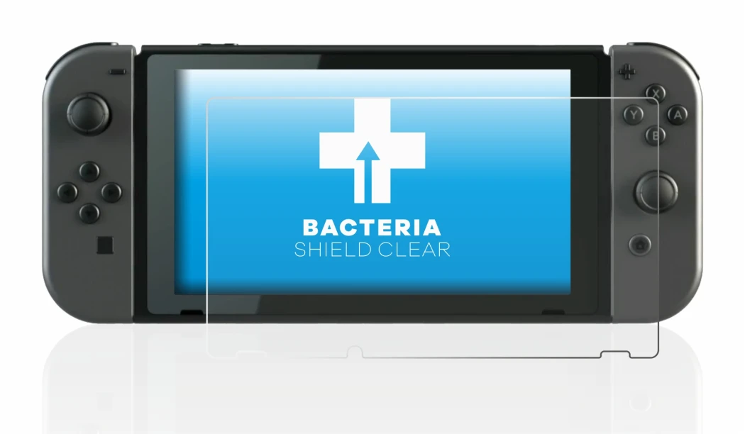 Imagen del dispositivo Nintendo Switch con una amplia variedad de protectores de pantalla.