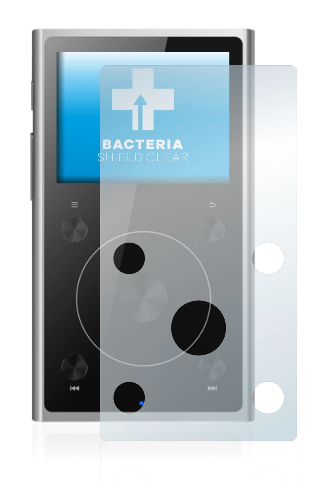 Imagen del dispositivo FiiO X1 II con una amplia variedad de protectores de pantalla.