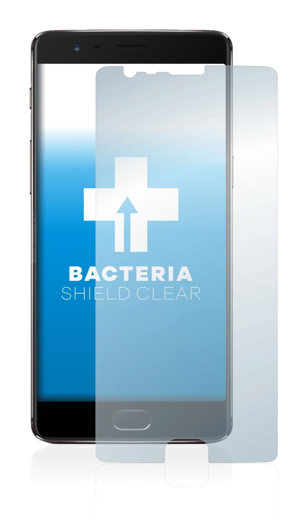 Imagen del dispositivo OnePlus 3T con una amplia variedad de protectores de pantalla.