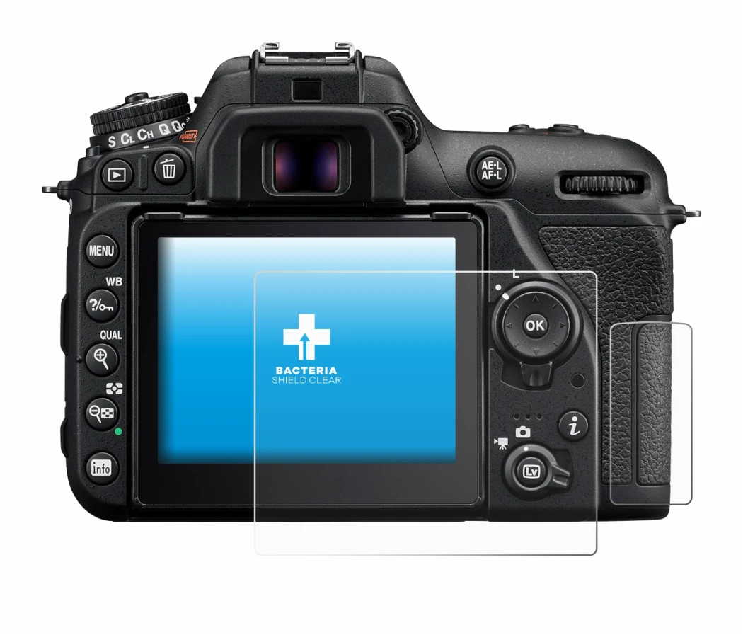Imagen del dispositivo Nikon D7500 con una amplia variedad de protectores de pantalla.