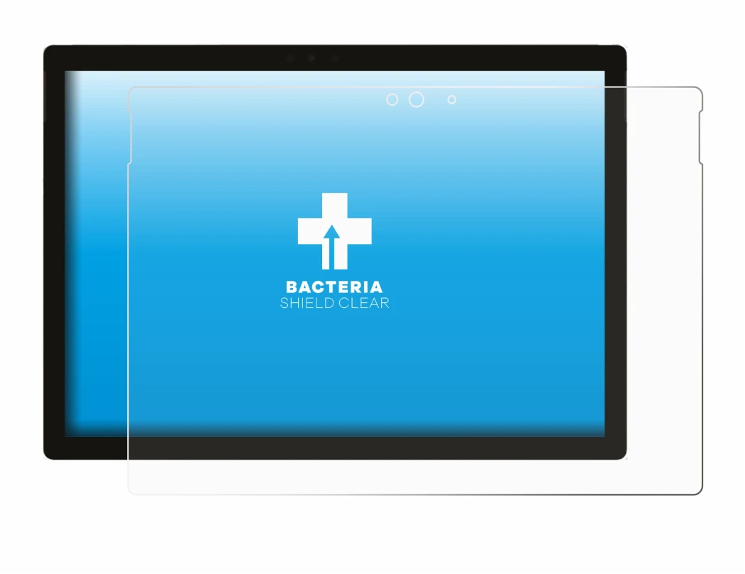 Imagen del dispositivo Microsoft Surface Pro 5 2017 con una amplia variedad de protectores de pantalla.