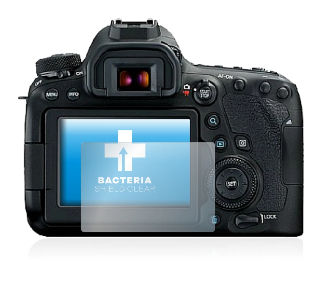 Imagen del dispositivo Canon EOS 6D Mark II con una amplia variedad de protectores de pantalla.
