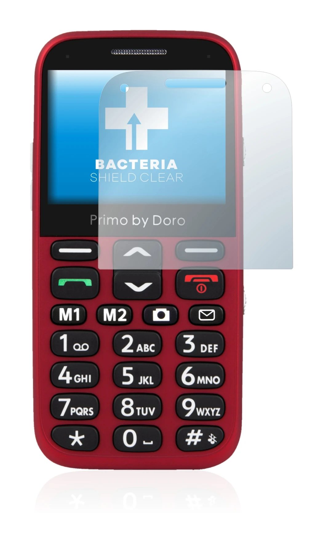 Imagen del dispositivo Doro Primo 366 con una amplia variedad de protectores de pantalla.