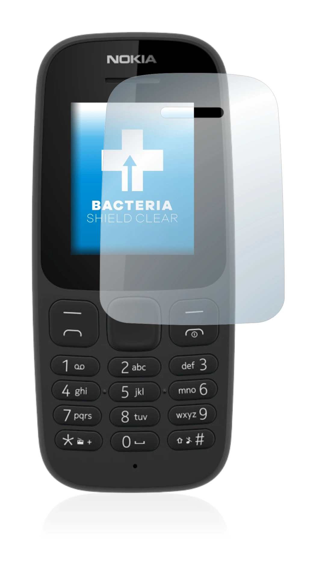 Imagen del dispositivo Nokia 105 2017 con una amplia variedad de protectores de pantalla.