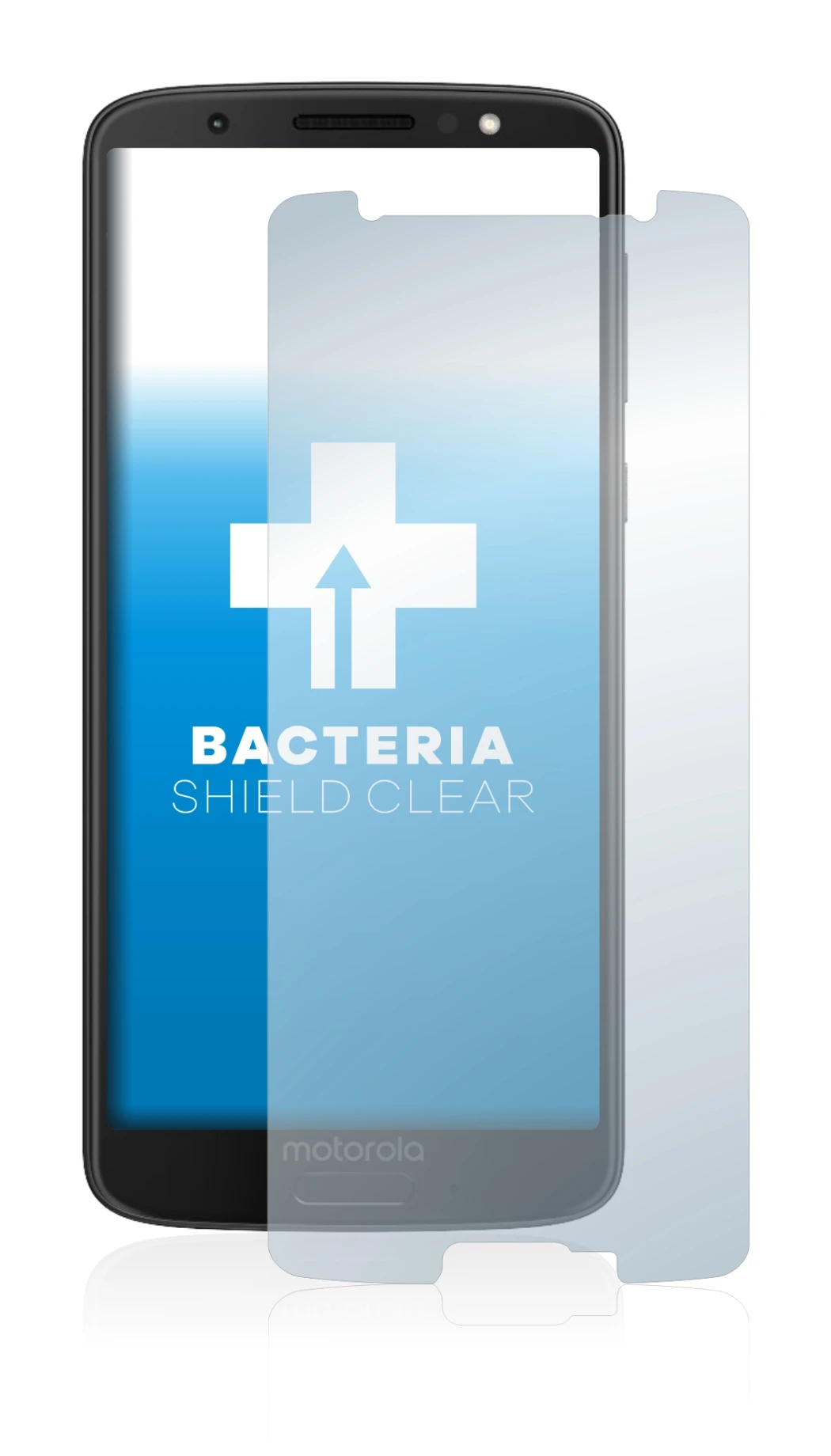 Imagen del dispositivo Motorola Moto G6 con una amplia variedad de protectores de pantalla.