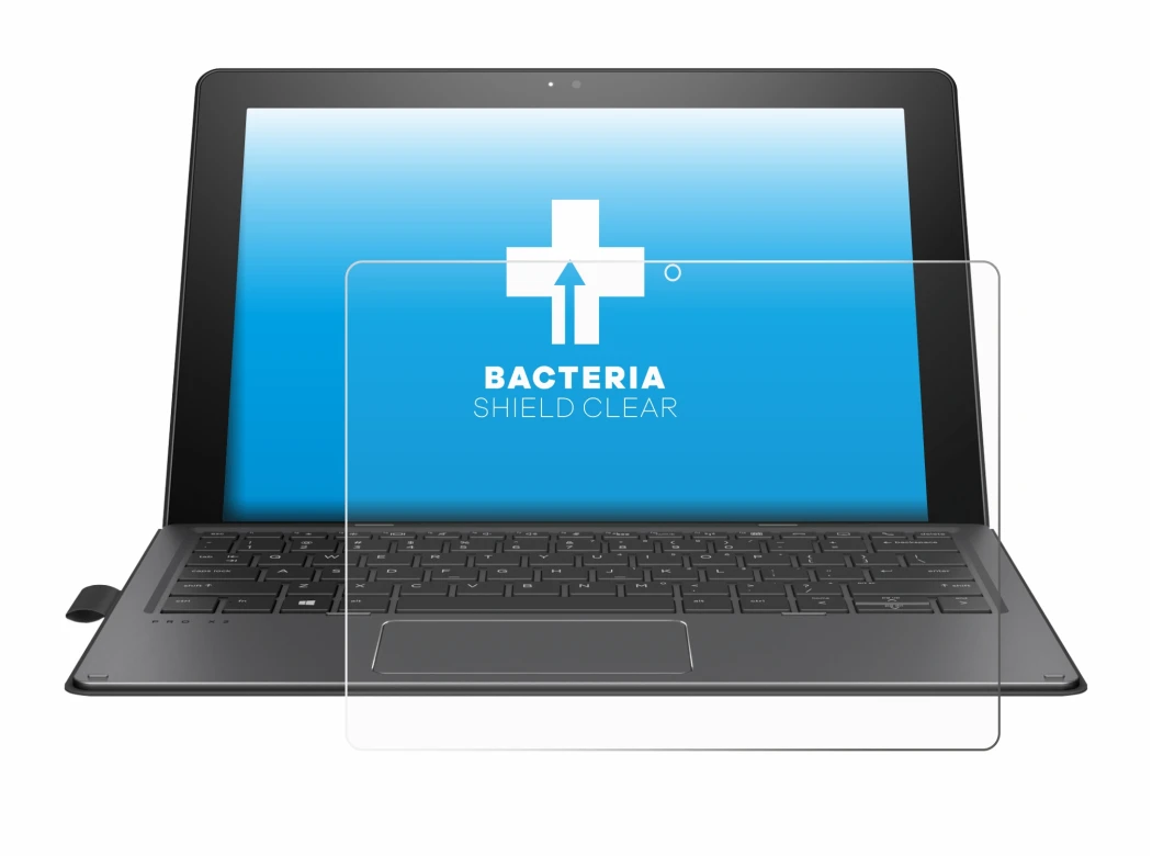 Imagen del dispositivo HP Pro x2 612 G2 con una amplia variedad de protectores de pantalla.