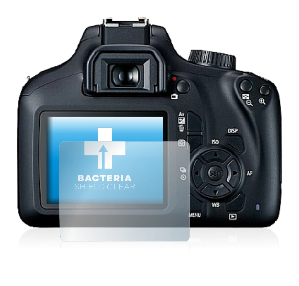 Imagen del dispositivo Canon EOS 4000D con una amplia variedad de protectores de pantalla.