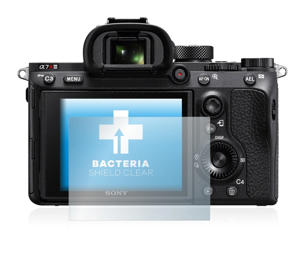 Imagen del dispositivo Sony Alpha 7R III con una amplia variedad de protectores de pantalla.
