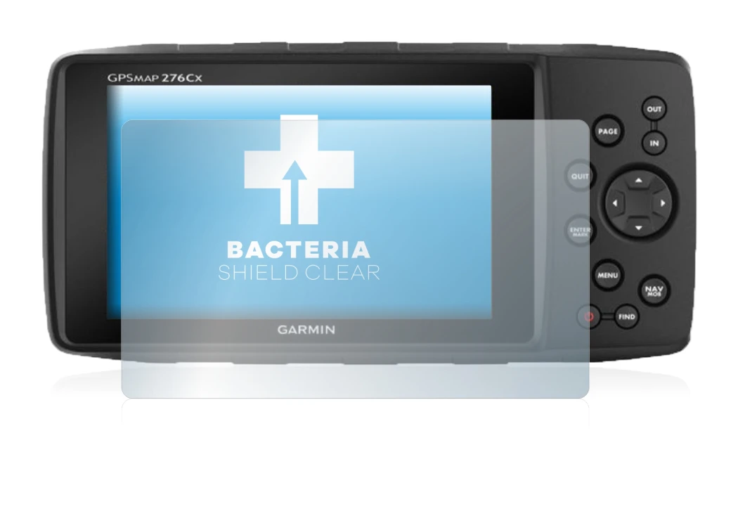 Imagen del dispositivo Garmin GPSMAP 276Cx con una amplia variedad de protectores de pantalla.