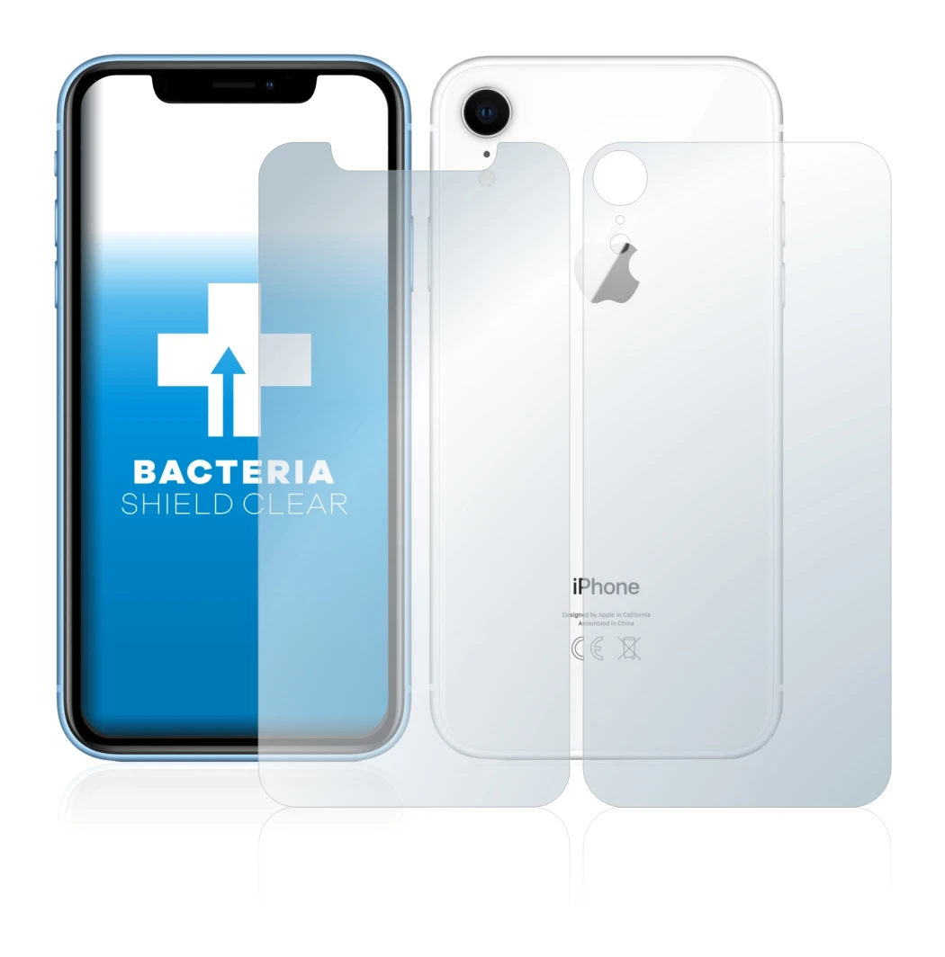 Imagen del dispositivo Apple iPhone XR (Frontal+Trasero) con una amplia variedad de protectores de pantalla.
