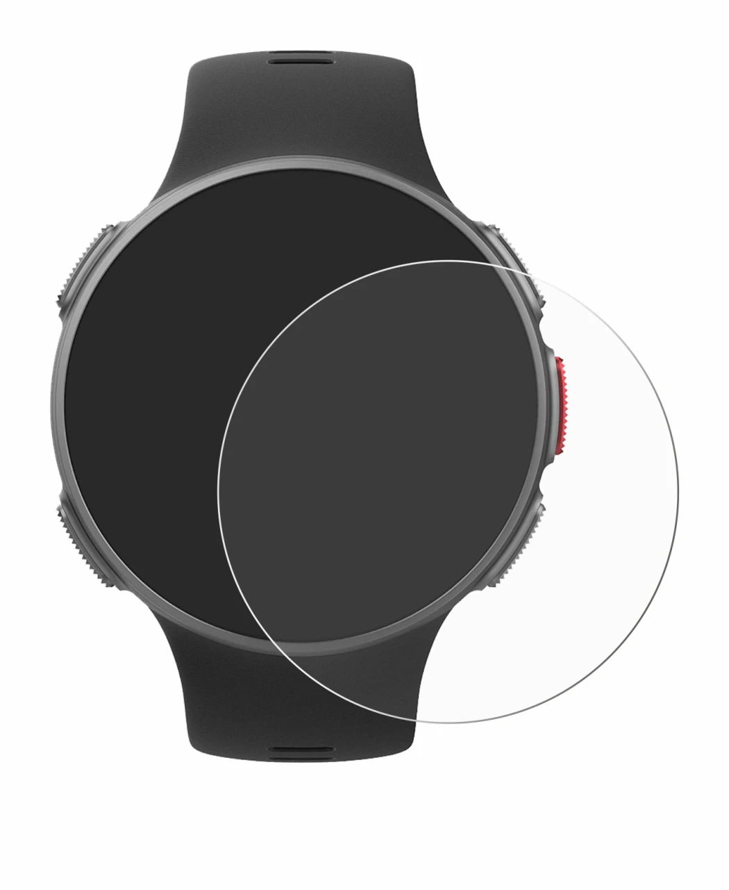 Imagen del dispositivo Polar Vantage V con una amplia variedad de protectores de pantalla.