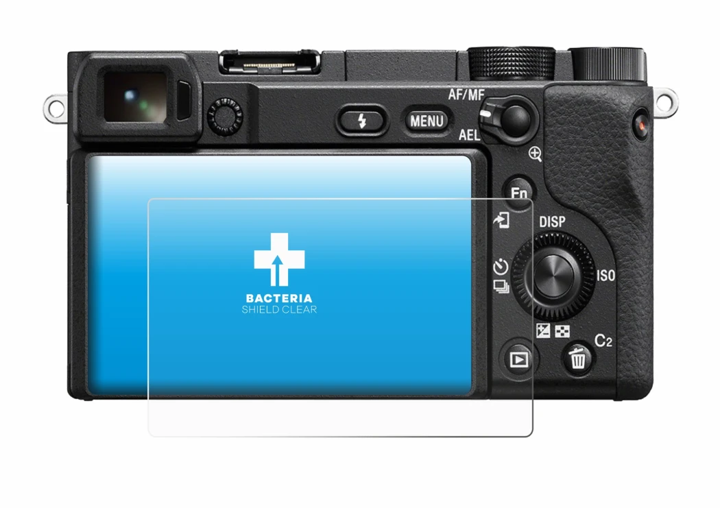 Imagen del dispositivo Sony Alpha 6400 con una amplia variedad de protectores de pantalla.
