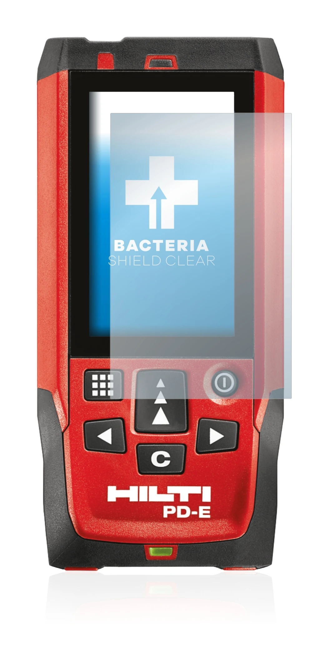 Imagen del dispositivo Hilti PD-E con una amplia variedad de protectores de pantalla.