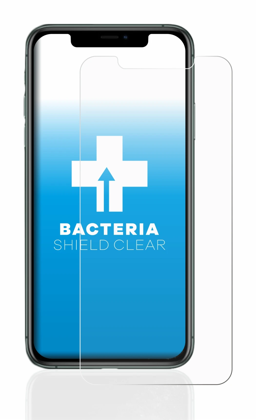 Imagen del dispositivo Apple iPhone 11 Pro Max con una amplia variedad de protectores de pantalla.