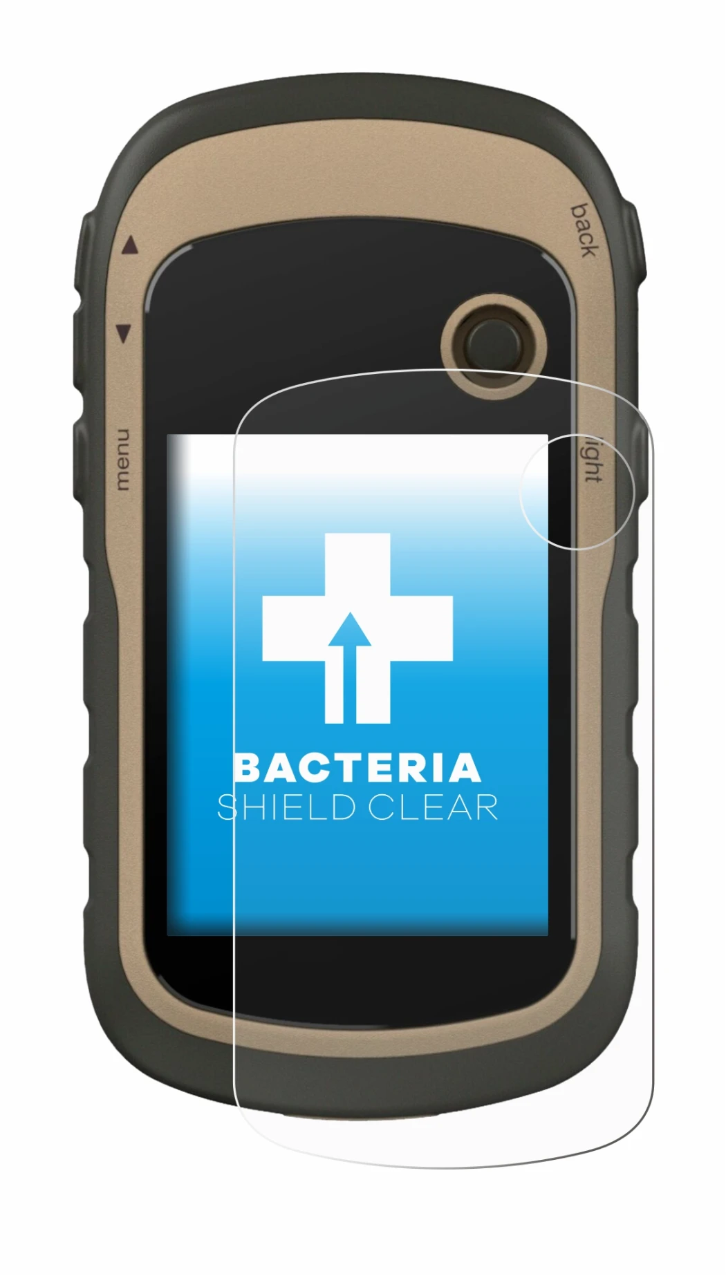 Imagen del dispositivo Garmin eTrex 32x con una amplia variedad de protectores de pantalla.