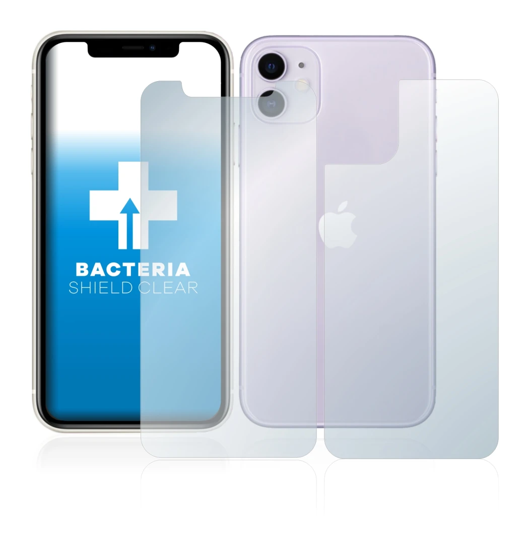 Imagen del dispositivo Apple iPhone 11 (Frontal+Trasero) con una amplia variedad de protectores de pantalla.