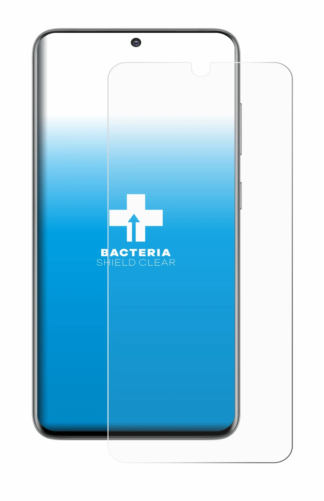 Imagen del dispositivo Samsung Galaxy S20 con una amplia variedad de protectores de pantalla.