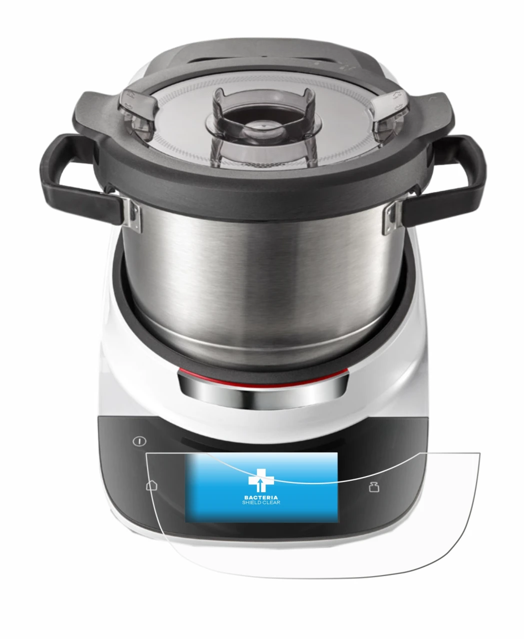 Imagen del dispositivo Bosch Cookit con una amplia variedad de protectores de pantalla.