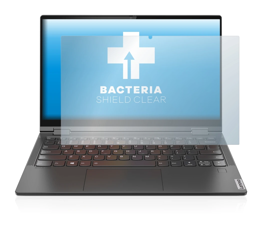 Imagen del dispositivo Lenovo Yoga C640 con una amplia variedad de protectores de pantalla.