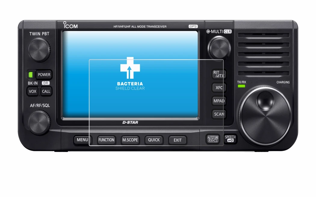 Imagen del dispositivo Icom IC-705 con una amplia variedad de protectores de pantalla.