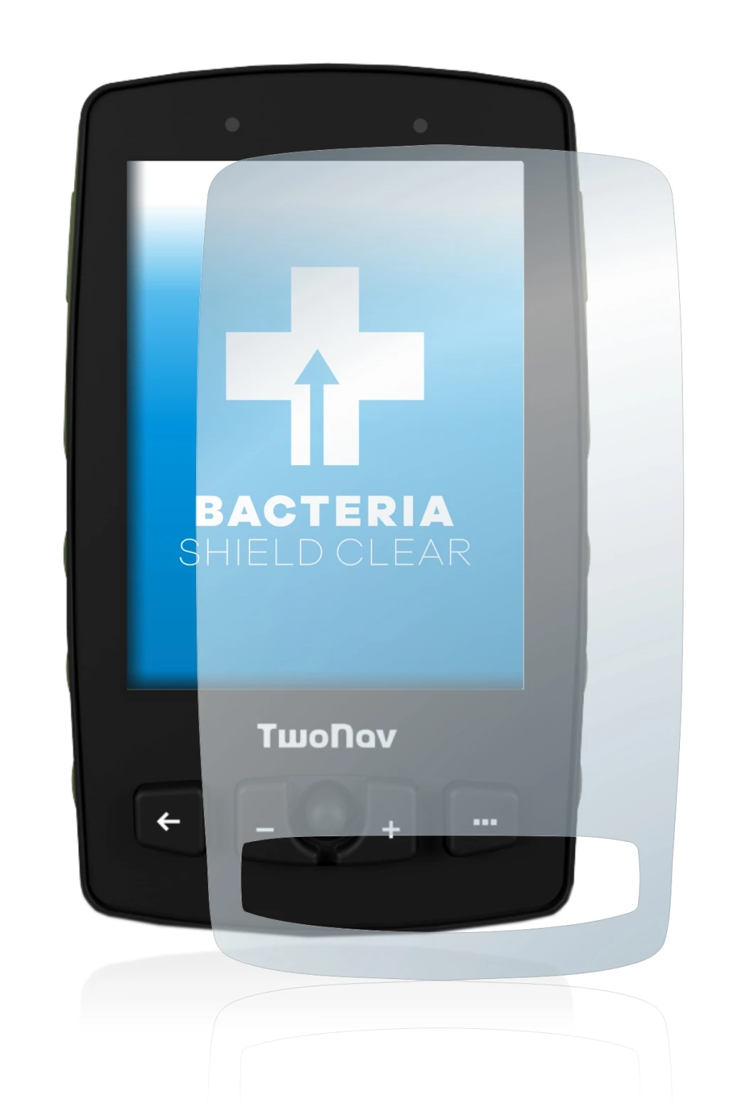 Imagen del dispositivo TwoNav Aventura 2 con una amplia variedad de protectores de pantalla.