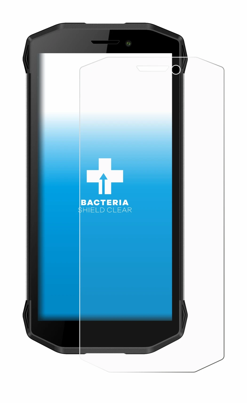 Imagen del dispositivo Evolveo Strongphone G5 con una amplia variedad de protectores de pantalla.