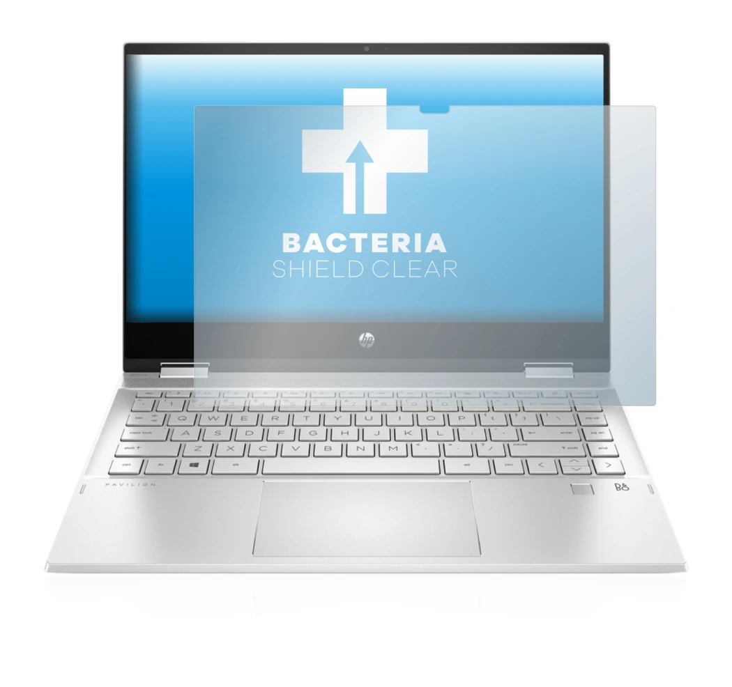 Imagen del dispositivo HP Pavilion x360 (14-dwX) con una amplia variedad de protectores de pantalla.