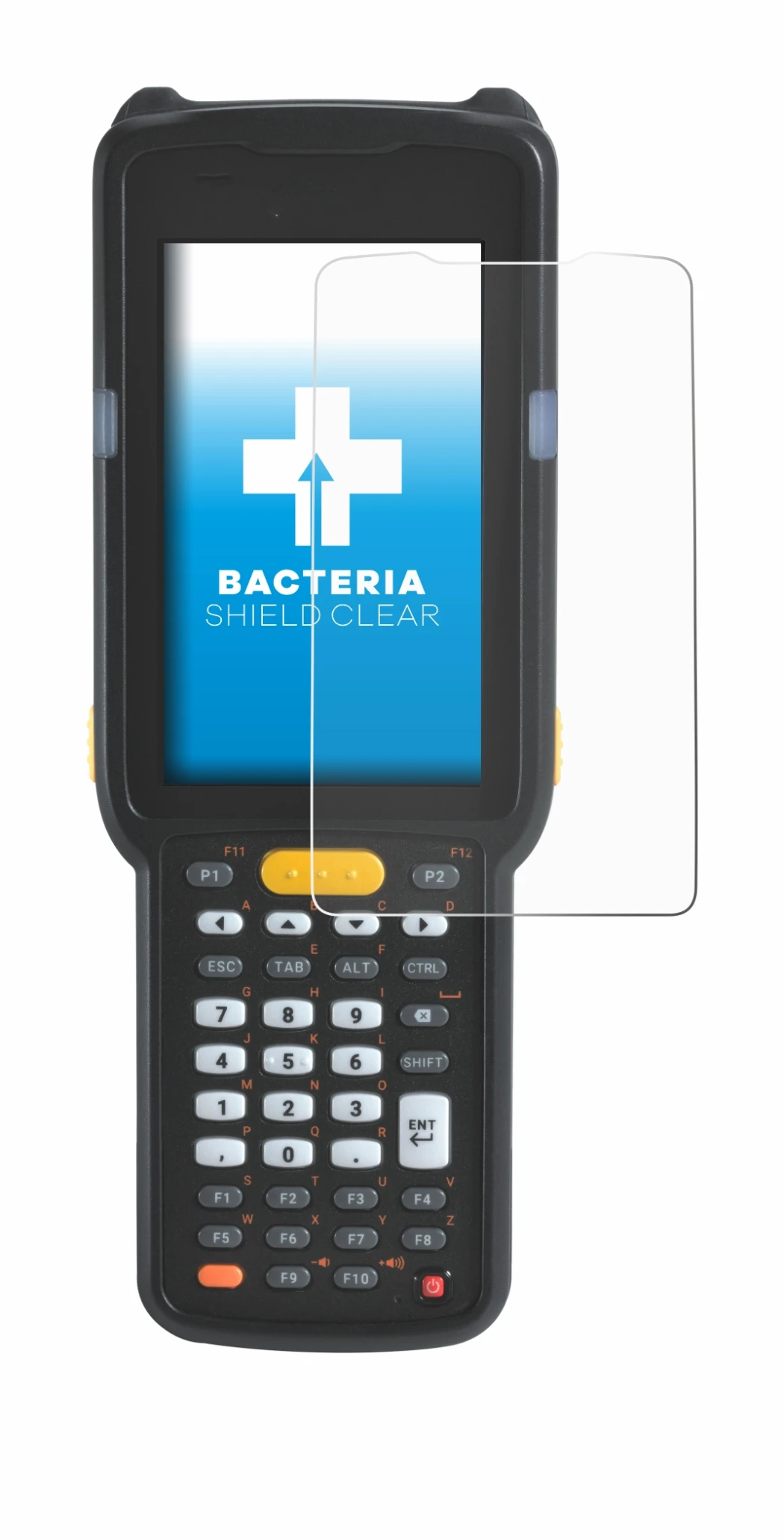 Imagen del dispositivo Zebra MC330L con una amplia variedad de protectores de pantalla.