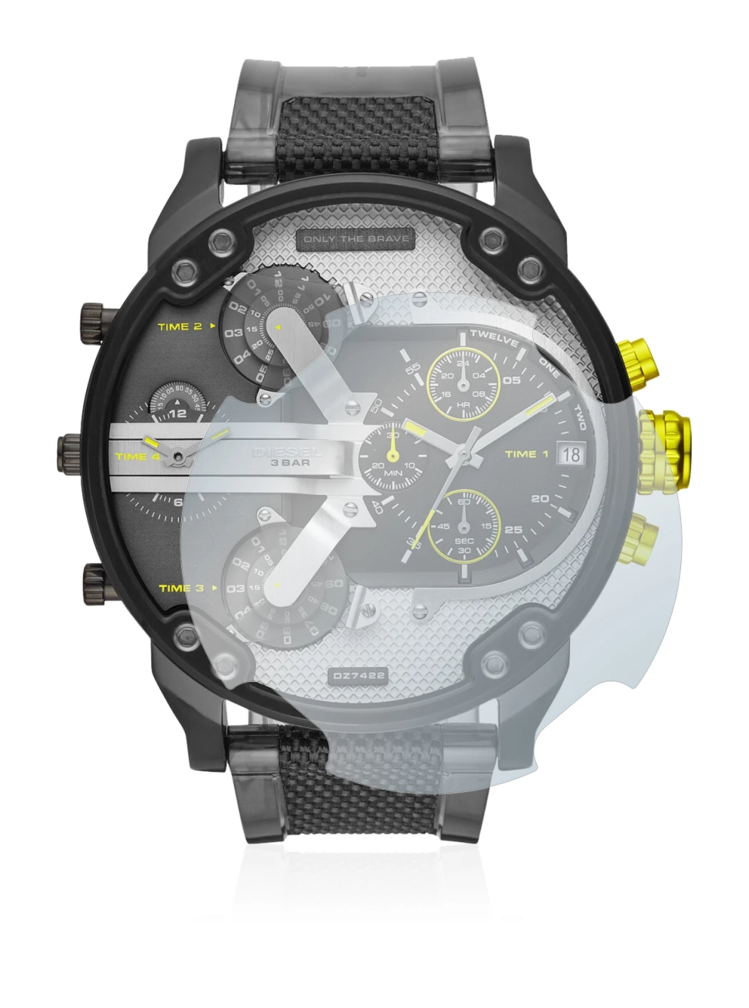 Imagen del dispositivo Diesel DZ7422 Mr. Daddy 2.0 con una amplia variedad de protectores de pantalla.