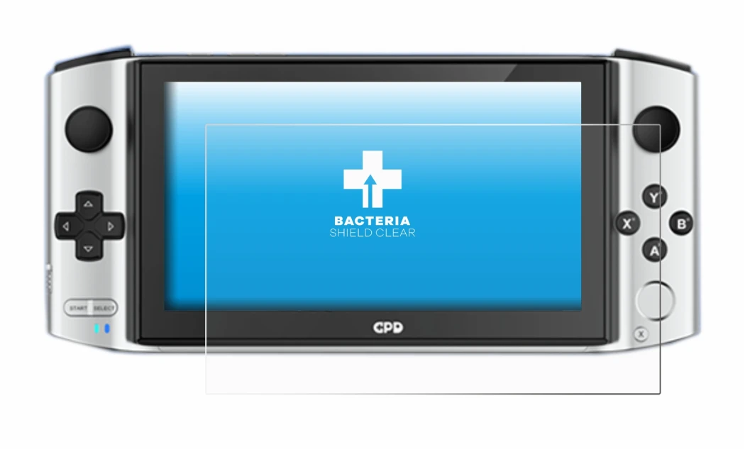 Imagen del dispositivo GPD Win 3 con una amplia variedad de protectores de pantalla.