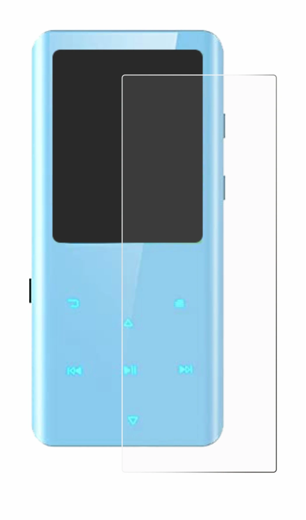 Imagen del dispositivo AGPtek A19X con una amplia variedad de protectores de pantalla.