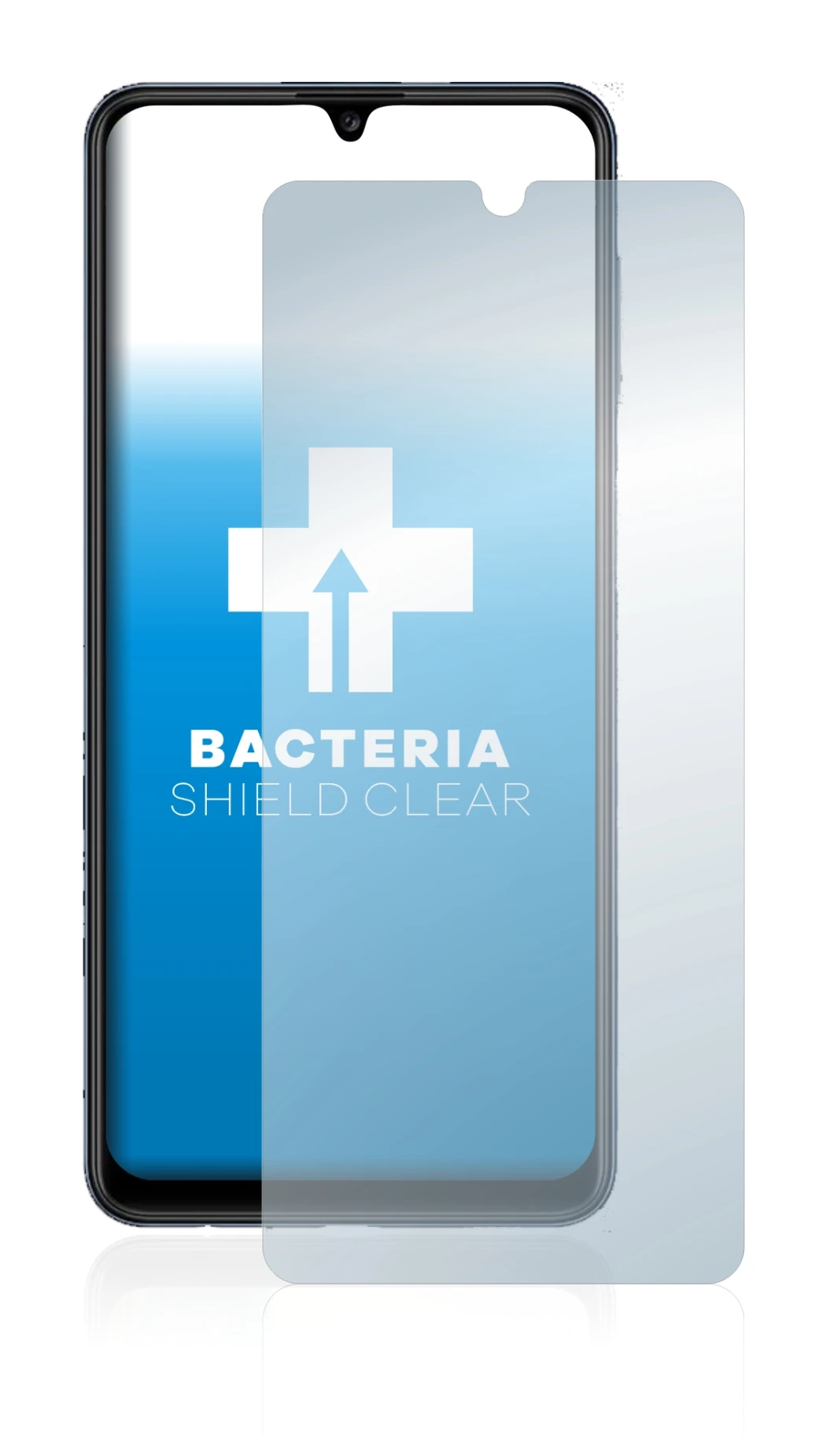 Imagen del dispositivo Samsung Galaxy M32 con una amplia variedad de protectores de pantalla.