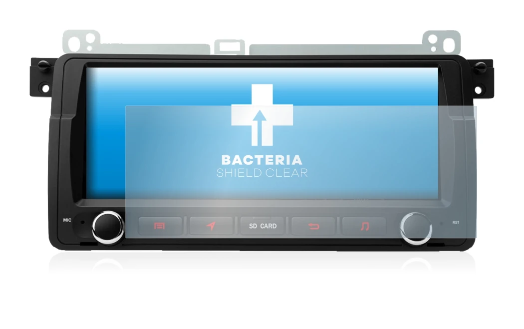 Imagen del dispositivo Xtrons PQ8046BL con una amplia variedad de protectores de pantalla.