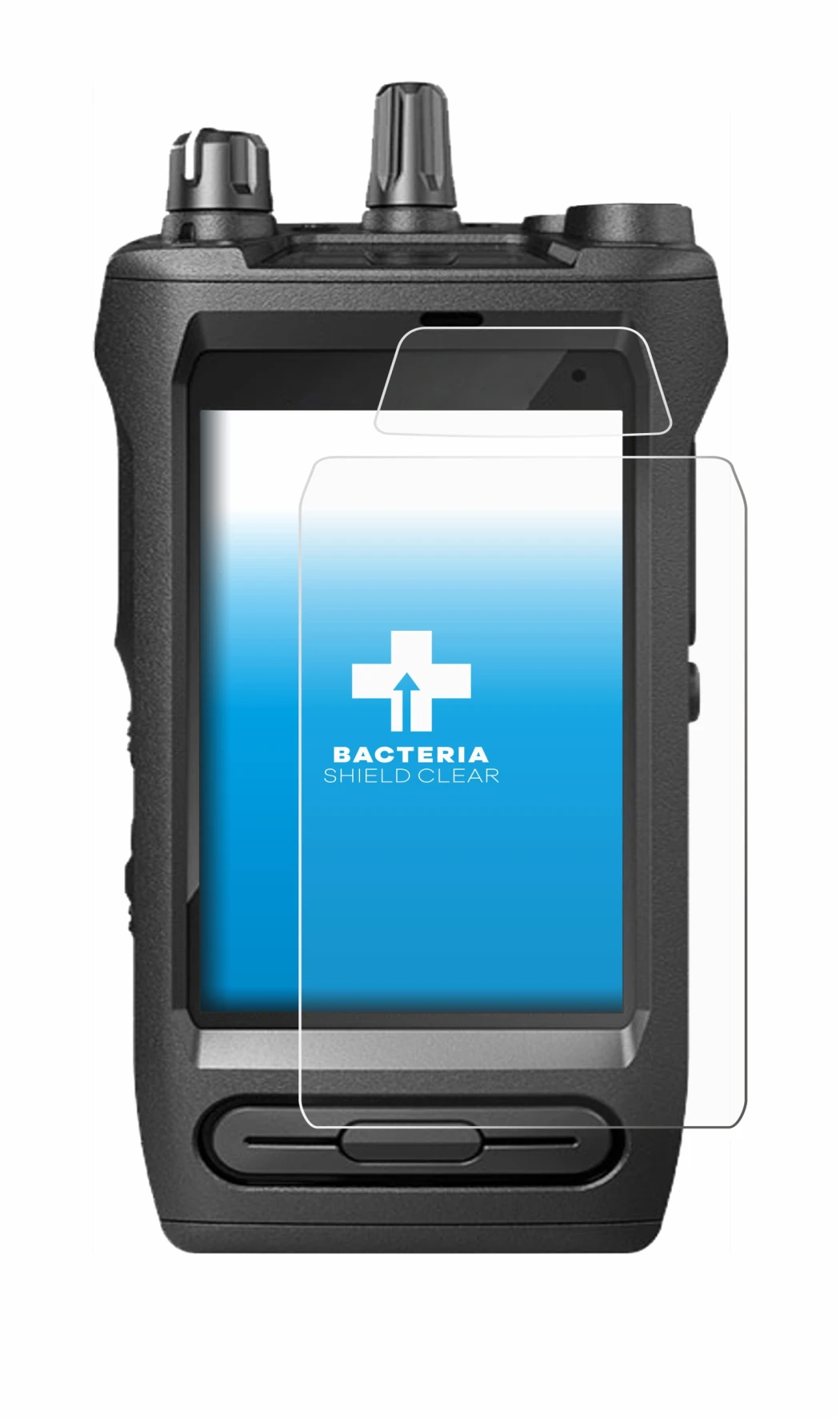 Imagen del dispositivo Motorola Mototrbo Ion con una amplia variedad de protectores de pantalla.