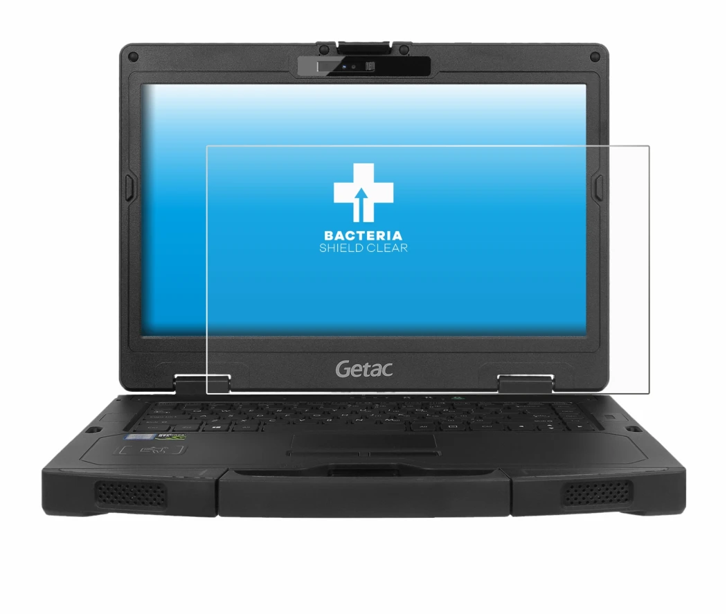 Imagen del dispositivo Getac S410 con una amplia variedad de protectores de pantalla.