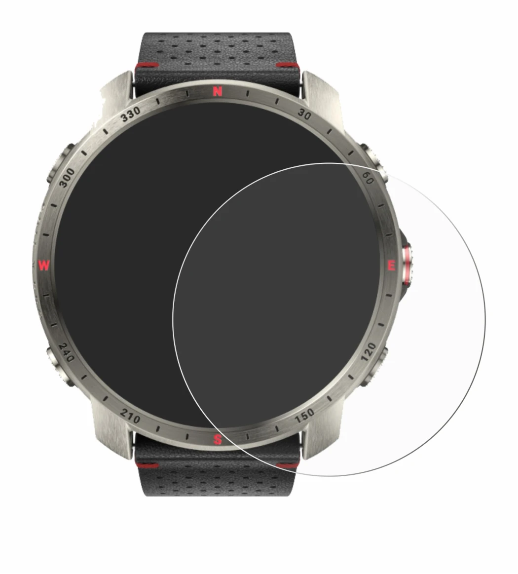 Imagen del dispositivo Polar Grit X Pro Titan con una amplia variedad de protectores de pantalla.