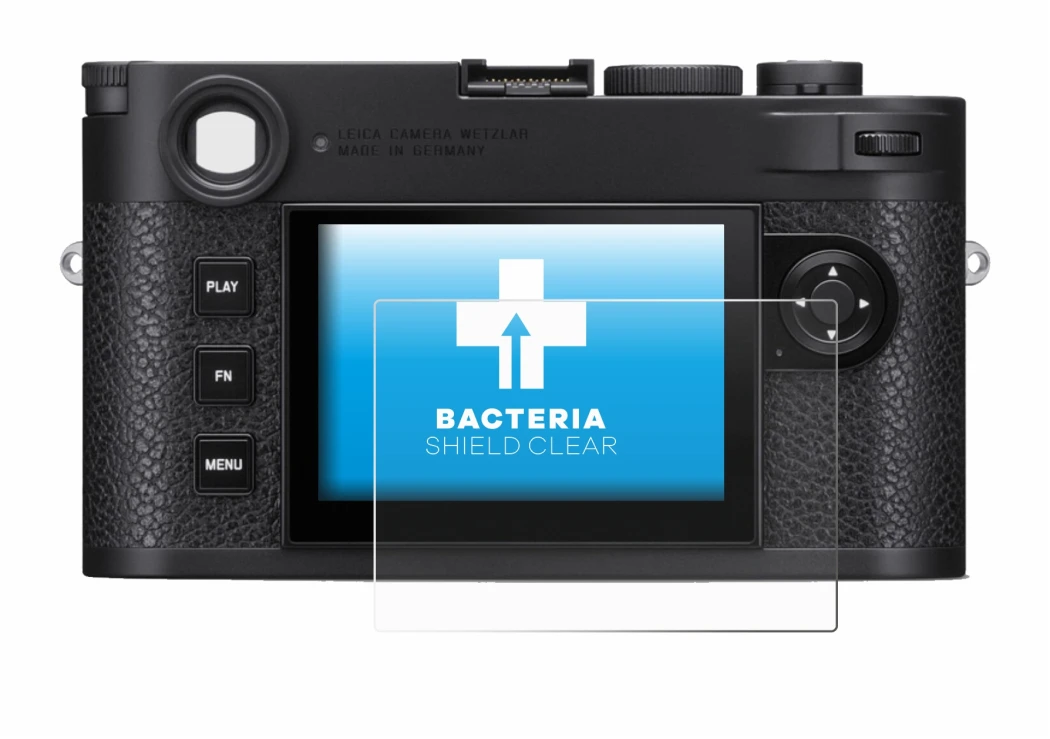 Imagen del dispositivo Leica M11 con una amplia variedad de protectores de pantalla.