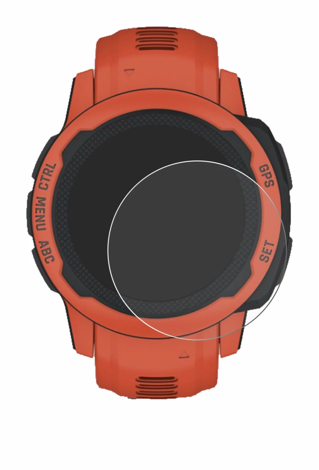Imagen del dispositivo Garmin Instinct 2S con una amplia variedad de protectores de pantalla.