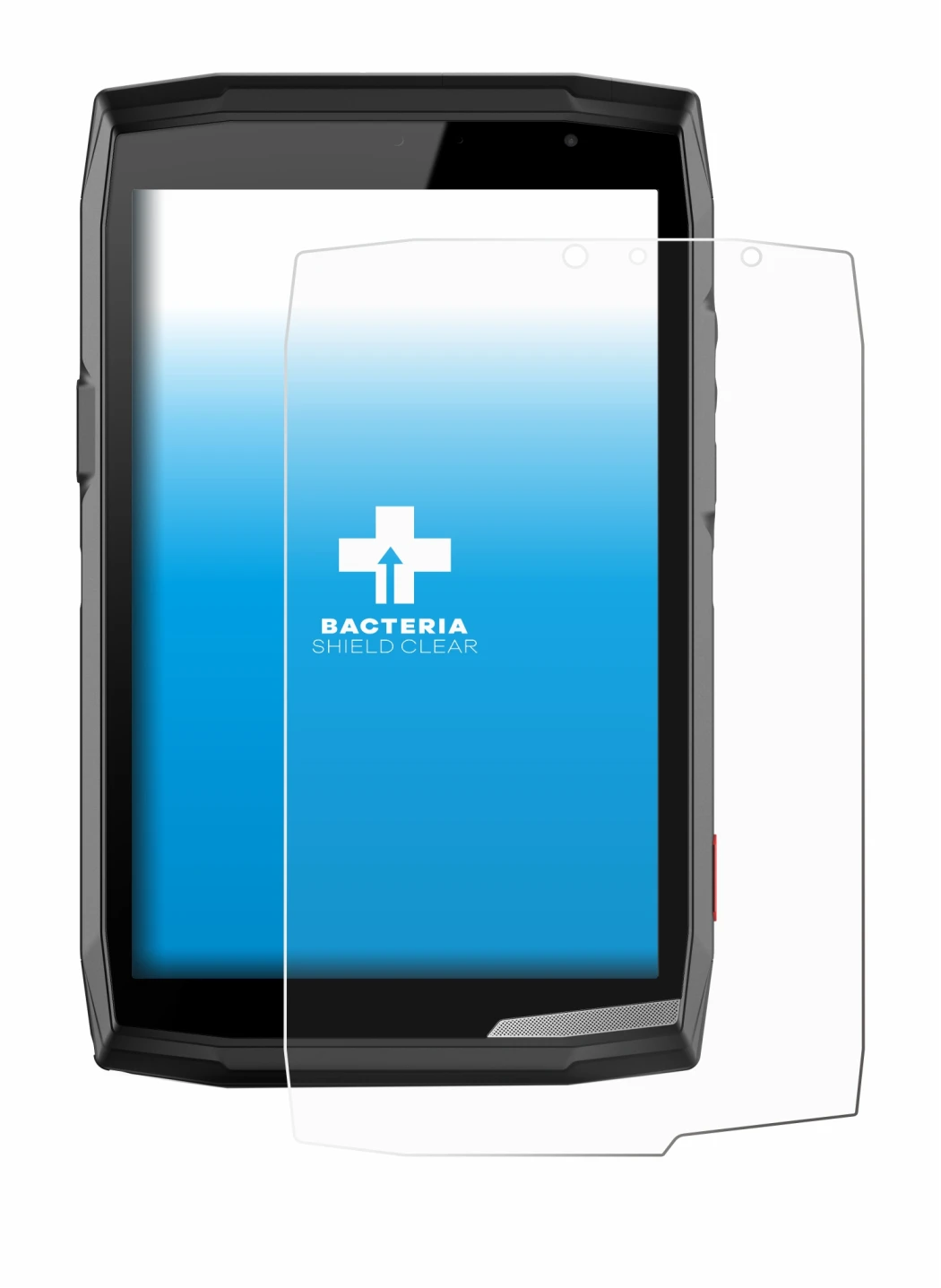 Imagen del dispositivo Crosscall Core T5 con una amplia variedad de protectores de pantalla.