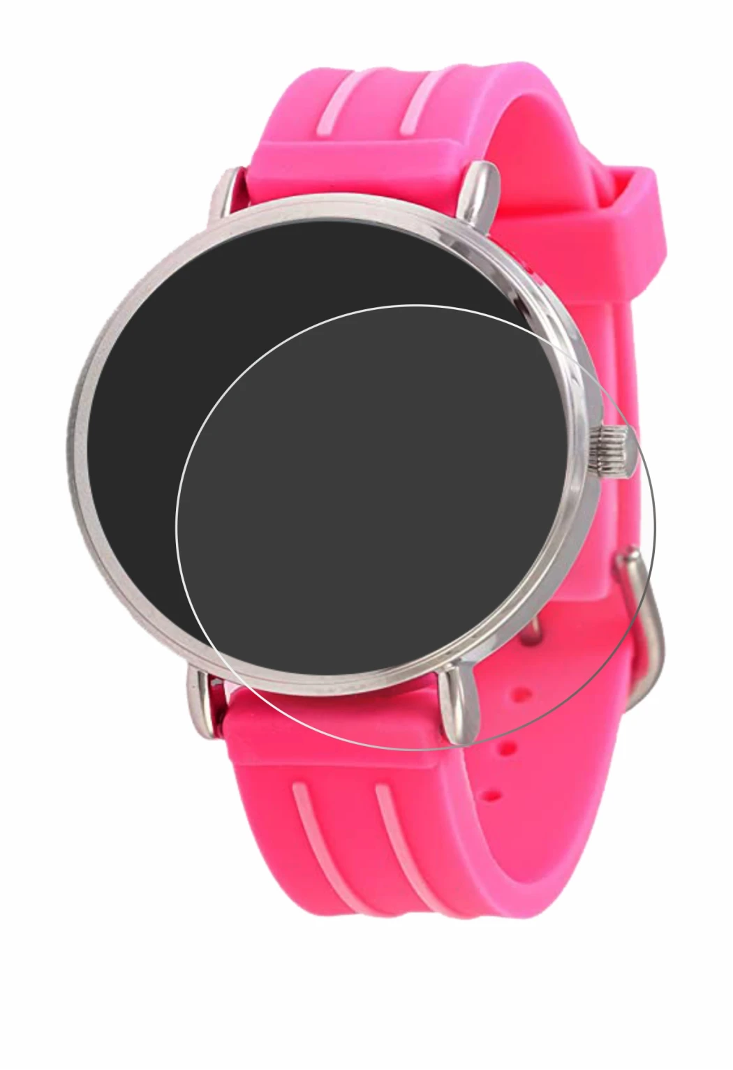 Imagen del dispositivo Kiddus Children's Learning Watch con una amplia variedad de protectores de pantalla.