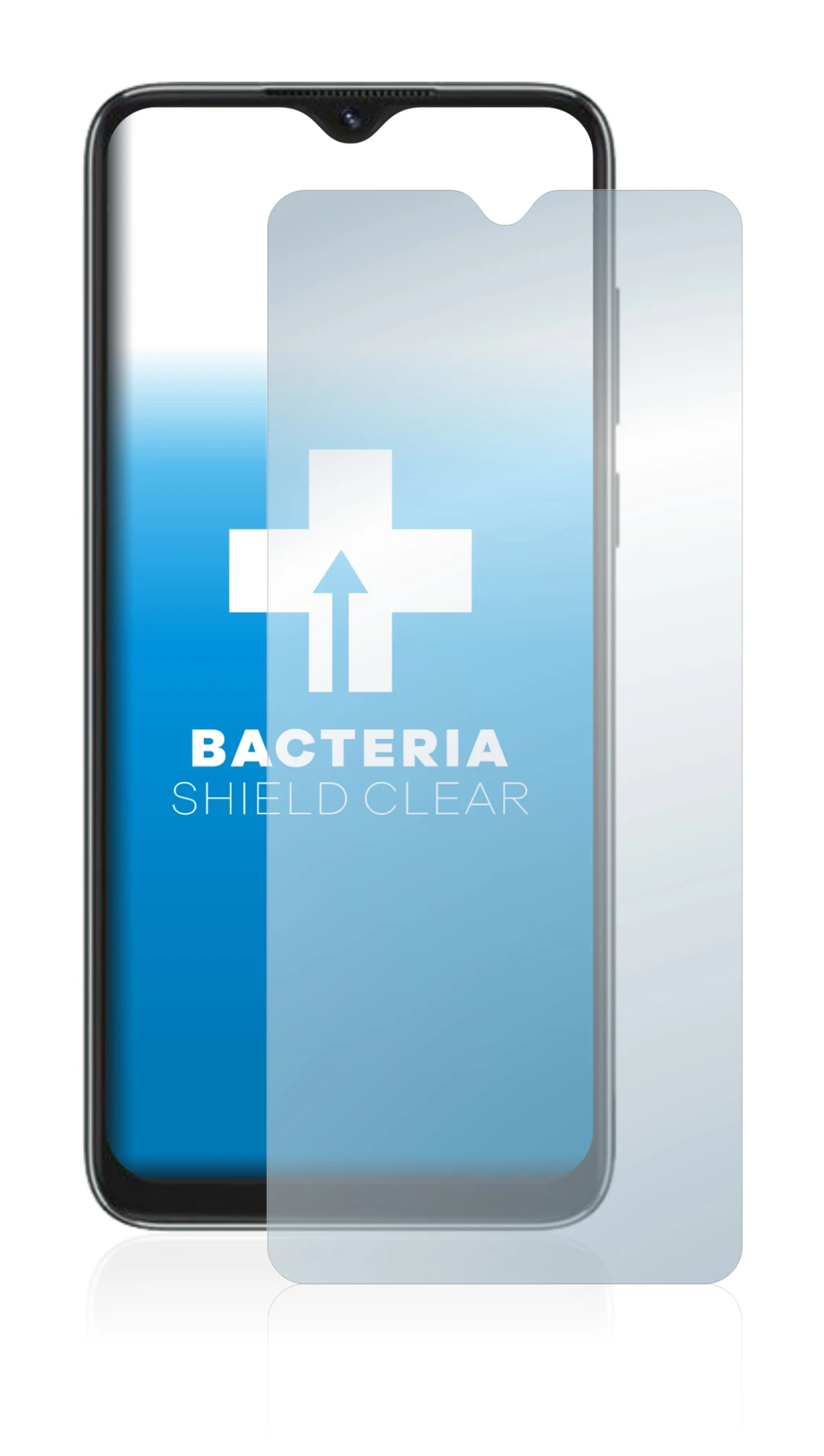 Imagen del dispositivo Blackview A55 con una amplia variedad de protectores de pantalla.