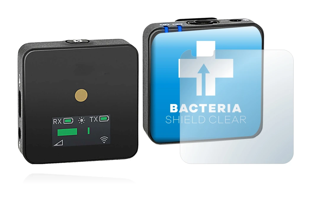 Imagen del dispositivo Rode Wireless GO II con una amplia variedad de protectores de pantalla.