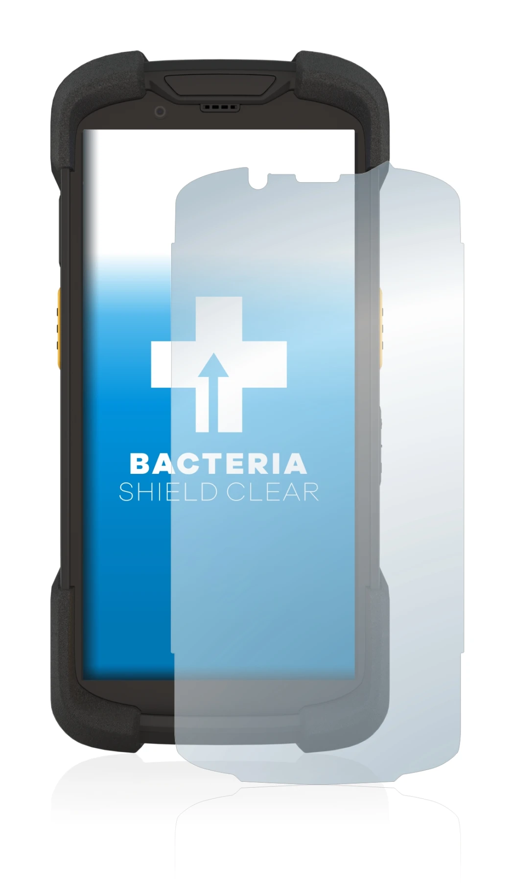 Imagen del dispositivo Zebra TC73 con una amplia variedad de protectores de pantalla.