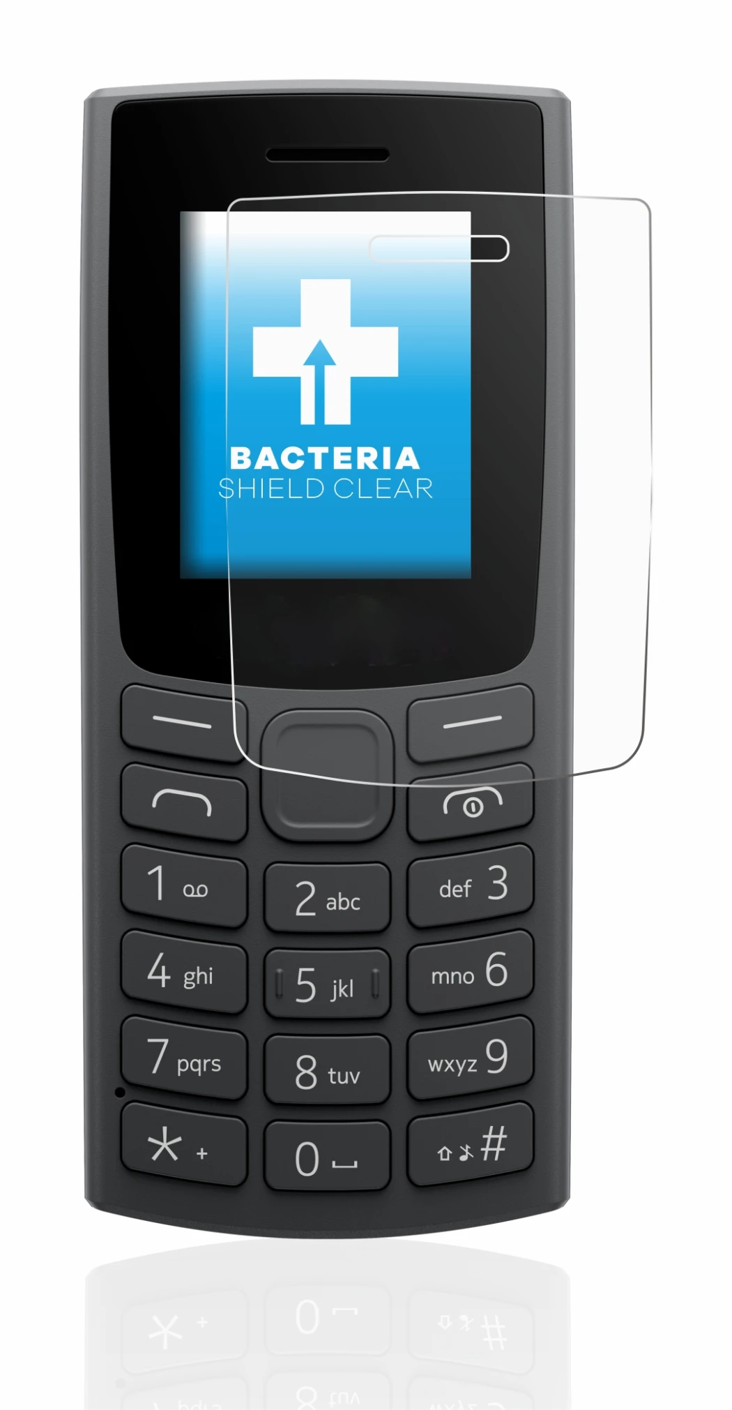 Imagen del dispositivo Nokia 110 (2023) con una amplia variedad de protectores de pantalla.