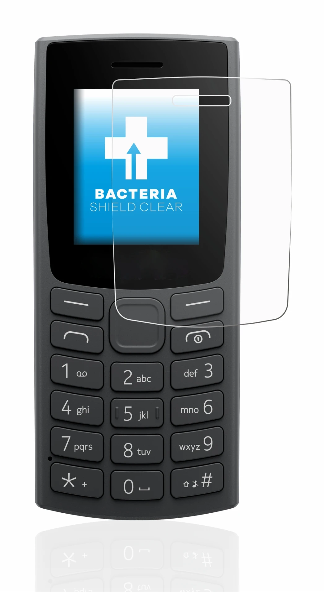 Imagen del dispositivo Nokia 105 (2023) con una amplia variedad de protectores de pantalla.