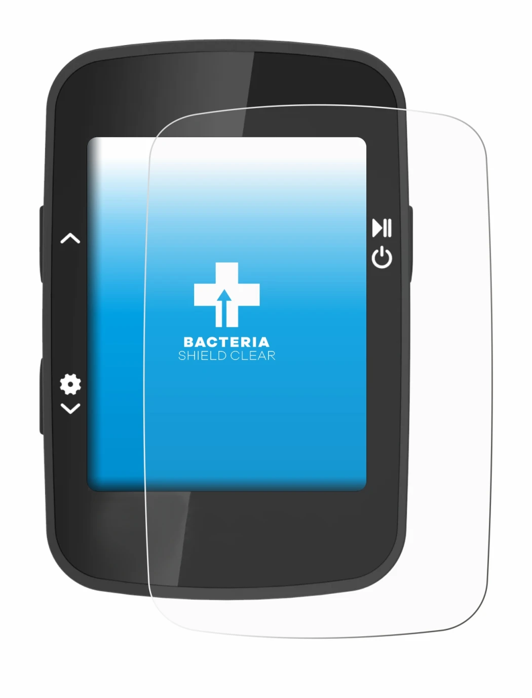 Imagen del dispositivo CooSpo BC26 con una amplia variedad de protectores de pantalla.