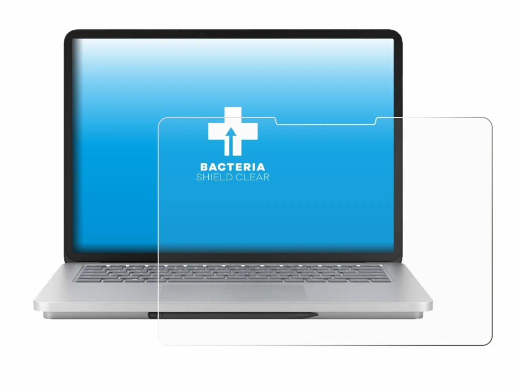 Imagen del dispositivo Microsoft Surface Laptop Studio 2 con una amplia variedad de protectores de pantalla.