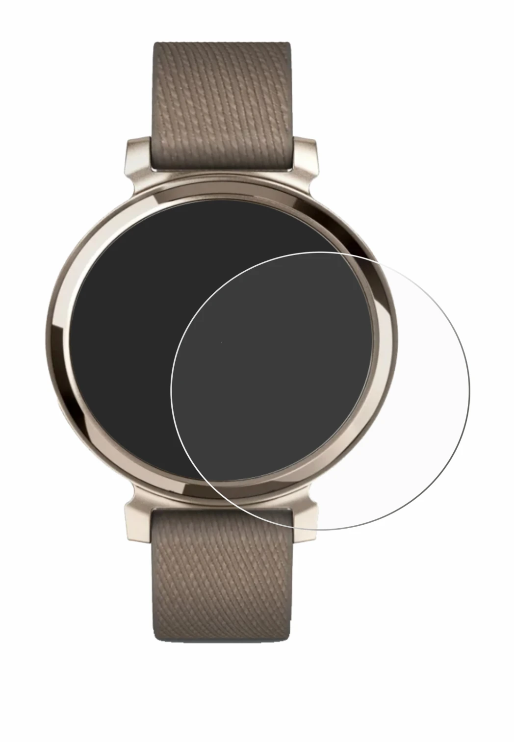 Imagen del dispositivo Garmin Lily 2 con una amplia variedad de protectores de pantalla.