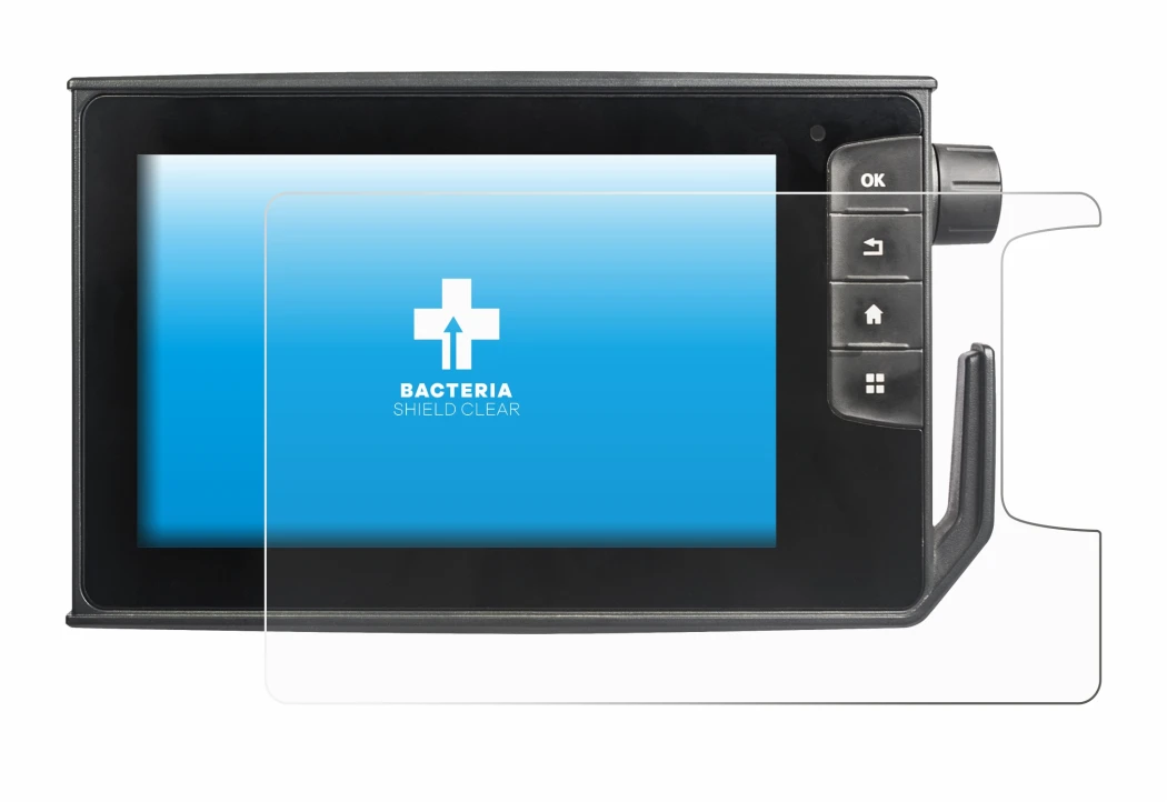 Imagen del dispositivo Valtra SmartTouch Terminal con una amplia variedad de protectores de pantalla.